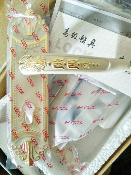 迎"双十一"促销高档象牙白室内门锁