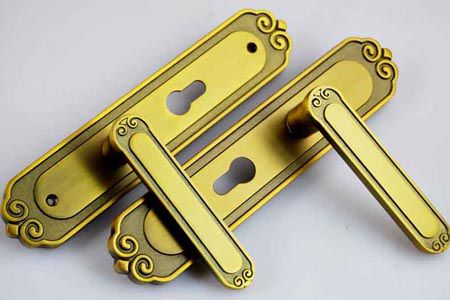 X037黄古铜室内门静音锁|卧室房间门锁|锁具批发55元(图)