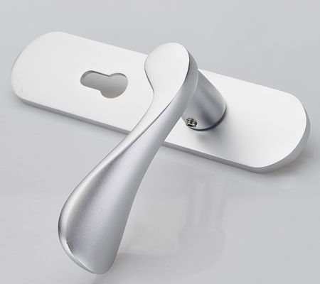 8886磨砂白太空铝静音室内门锁|房间门锁|锁具批发价49元(图)