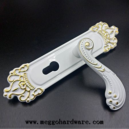 白色经典欧式静音室内门锁L33|门锁厂家|锁具批发18.5元(图)