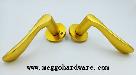 新品上市|金色分体太空铝静音门锁|门锁厂家|锁具批发35(图)