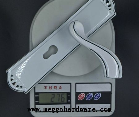 新品上市|烤漆白静音室内门锁228C5|门锁厂家|锁具批发(图)