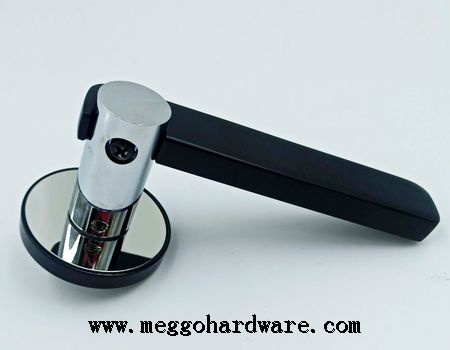 新款高档静音分体锁055亮铬黑镍色|门锁厂家|锁具批发48元(图)