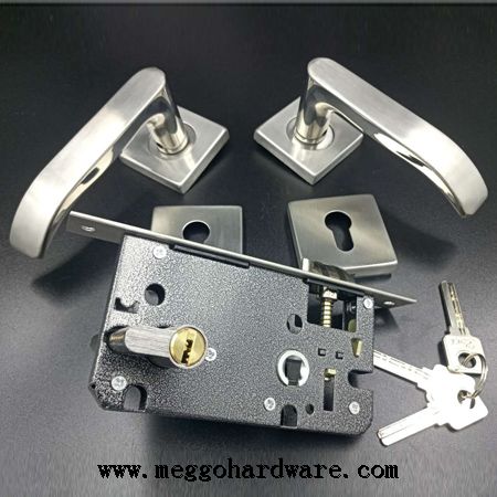 今日新品|精品不锈钢分体静音房门锁|锁具厂家|锁具批发35元(图)