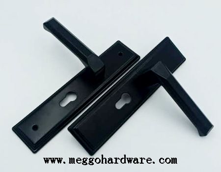 今日新品|经典现代款黑色静音室内门锁|锁具厂家批发18元(图)