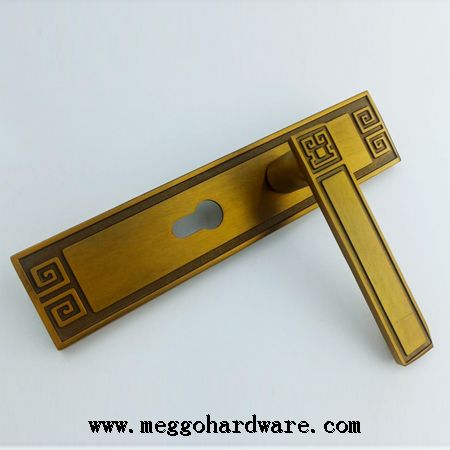 今日有货|中国风黄古铜静音门锁|锁具厂家|锁具批发19.5元(图)