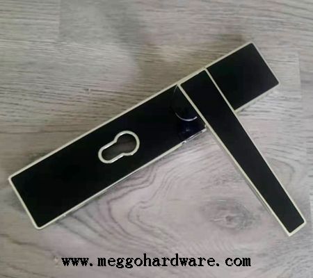 今日新品|58静音黑色亮边雅致房门锁|锁具厂家批发3X元(图)