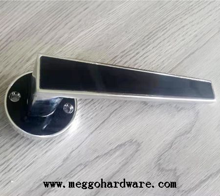 今日新品|58静音黑色亮边雅致房门锁|锁具厂家批发3X元(图)