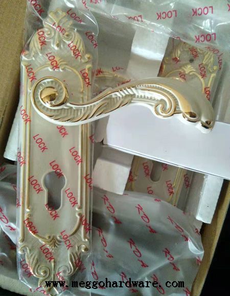 存货清仓|纯锌合金高档象牙白室内门锁清仓价35元(图)