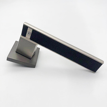 【门锁生产厂家】|皮质手柄高端分体静音门锁|锁具批发价(图)