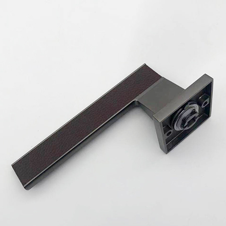 【门锁生产厂家】|皮质手柄高端分体静音门锁|锁具批发价(图)