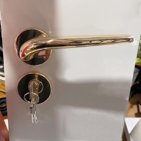 【欧派木门锁】经典金色分体室内门锁|超低锁具批发价(图)
