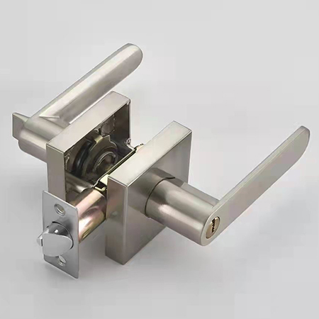 【门锁厂家】高档锌合金单舌房间门锁|三杆锁|名门锁(图)