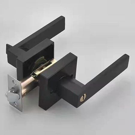 【门锁厂家】高档锌合金单舌房间门锁|三杆锁|名门锁(图)