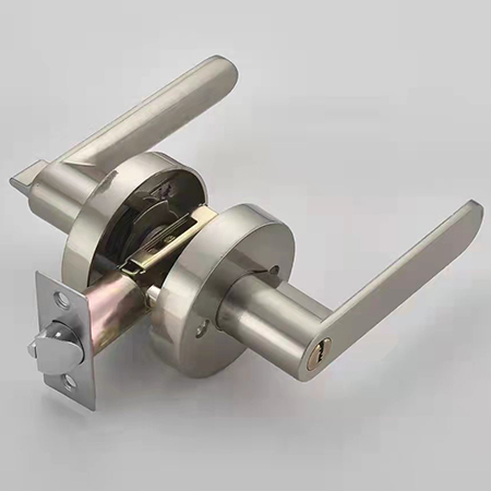 【门锁厂家】高档锌合金单舌房间门锁|三杆锁|名门锁(图)