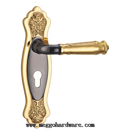 11ZLM09 钛黑金色_高品质欧式室内门执手锁_锁具批发