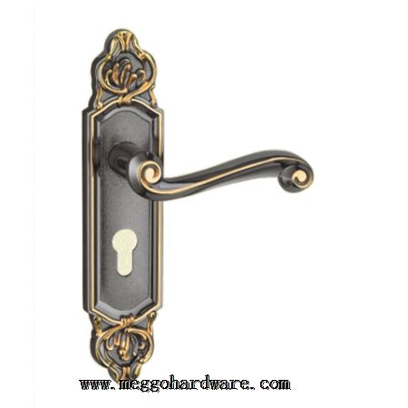 Z20448枪黑金室内门锁|门锁厂家|门锁批发|锁具批发