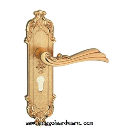 Z20549金拉丝精品室内门锁|锁具批发|门锁厂家