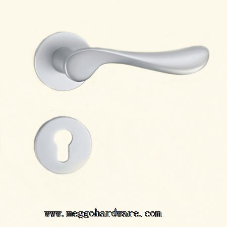 太空铝分体0886白分|简约室内门执手锁|锁具批发|锁具生产厂家