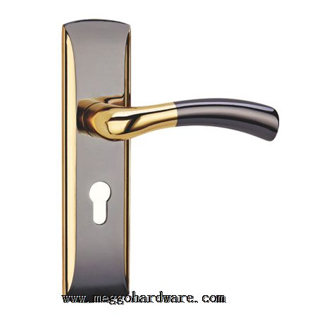 0806黑金色锌合金室内门锁|门锁厂家|门锁批发|锁具批发