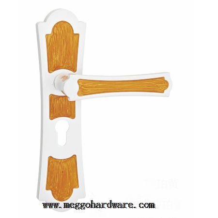 X055_55琥珀黄静音锁|精品室内门锁|锁具批发|门锁厂家