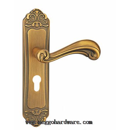 K057_57黄古铜静音锁|精品室内门锁|锁具厂家|门锁批发