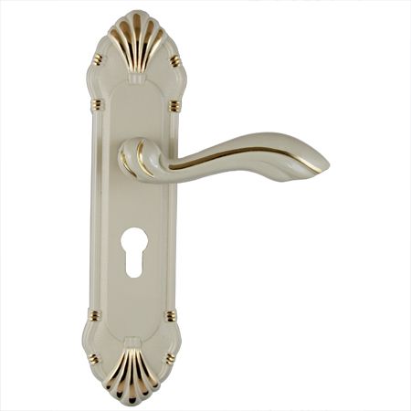 62357象牙白加厚铝室内门锁|门锁厂家|锁具批发|指纹密码锁
