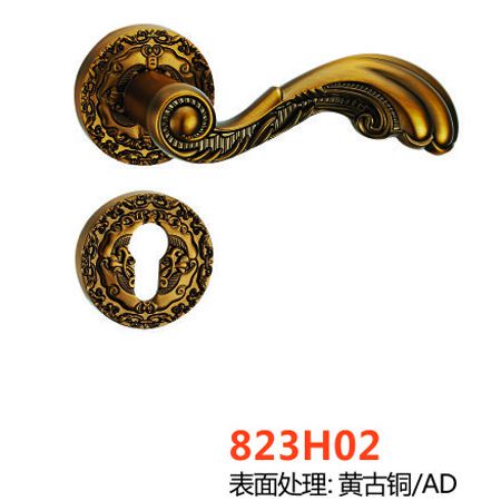 58823H02黄古铜|高档室内门执手锁|指纹密码锁厂家|门锁批发