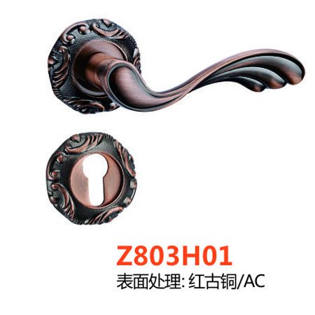 72Z803H01红古铜|高档室内门执手锁|指纹密码锁厂家|门锁批发