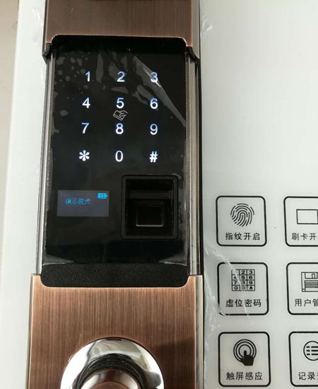 半导体指纹头指纹锁密码古铜色三年质保终身免费更换配件