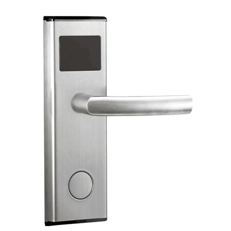 RF11YY不锈钢色圆把手酒店刷卡锁|门锁厂家|锁具批发