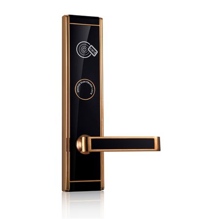 玫瑰金色超级奢华星级酒店门锁HR826MJ|门锁厂家|锁具批发|门锁批发