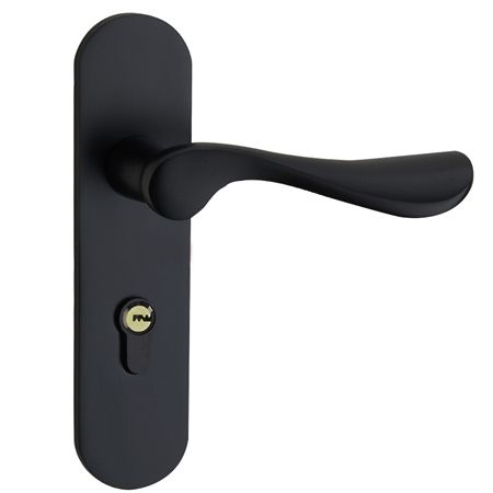 Y8886黑色连体太空铝静音室内门锁|卧室房门锁|锁具批发