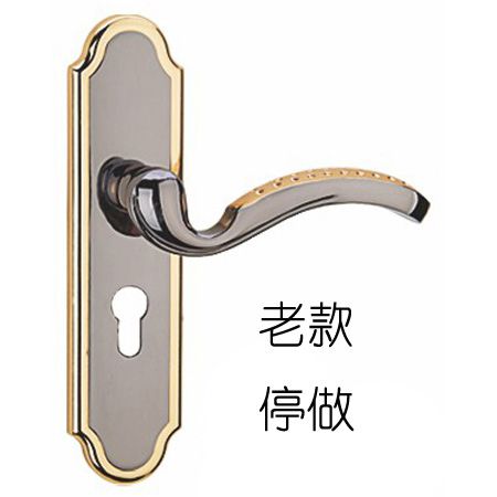 02ZLM03黑金色_高品质锌合金室内门执手锁_锁具批发
