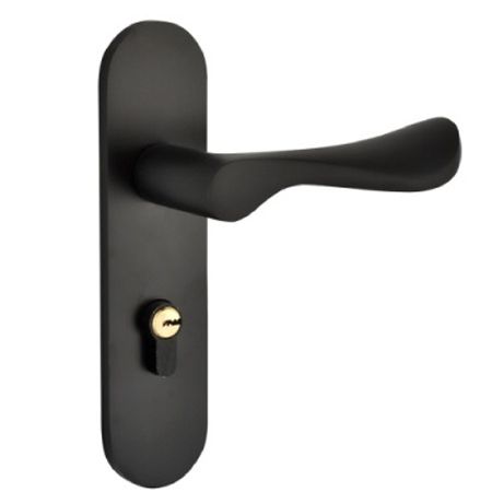 便宜连体黑色太空铝8886|房间门锁|室内门锁|锁具批发