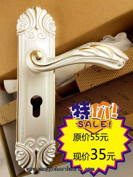 X052-152金砂银纯锌合金静音门锁|门锁厂家|锁具批发|门锁批发