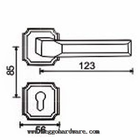 GM52711分体酷黑纯铜房间门锁|门锁厂家|锁具批发|门锁批发