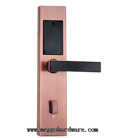 B02古铜色平板指纹密码锁|光学指纹头|门锁厂家|锁具批发