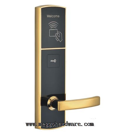 MG60766PVD金酒店刷卡锁|门锁厂家|门锁批发|锁具批发|锁具厂家