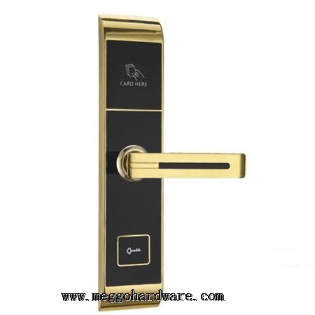 MGJ8777PVD金正装酒店刷卡锁|门锁厂家|锁具批发|锁具厂家