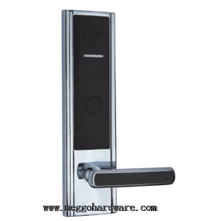 MG9809亚光镍酒店刷卡锁|门锁厂家|门锁批发|锁具批发|锁具厂家