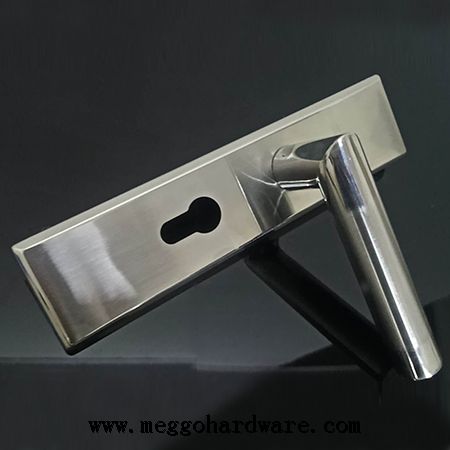 方面板圆直把手纯不锈钢室内门锁B22|门锁厂家|锁具批发