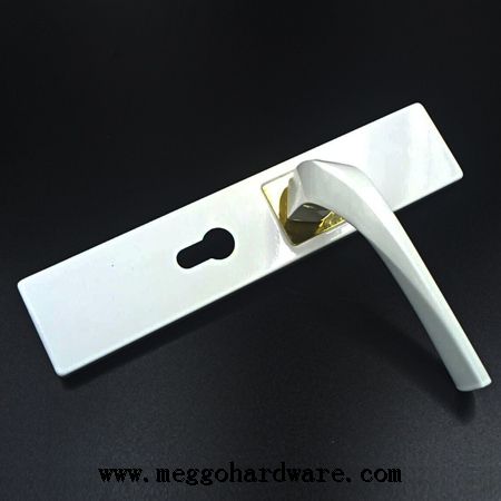 方板烤漆白静音室内门锁C6|门锁厂家|锁具批发