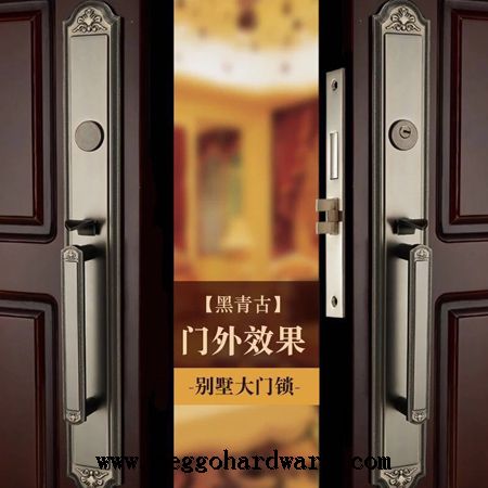 98107黑青古单拉别墅门锁|会议室门锁|锁具厂家|锁具批发