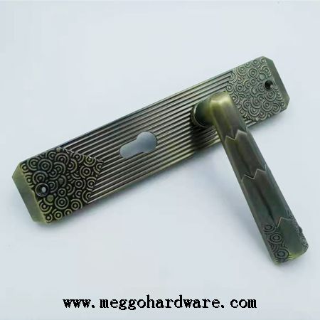 Z51317纯锌合金青古铜室内门锁|静音门锁|门锁厂家