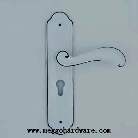 2019室内门锁TL914烤瓷白描边静音锁|门锁厂家|锁具批发