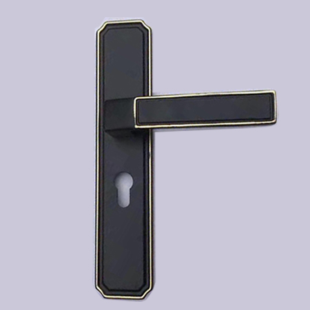 【室内门锁】新品锰钢加铝FA297酷黑|门锁厂家|锁具批发(图)