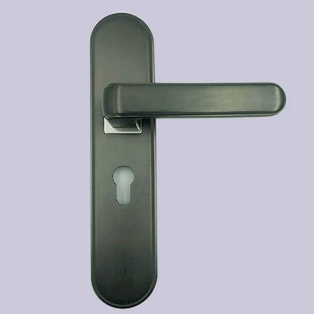 锌合金磨砂黑房间门锁LJ01|静音门锁|门锁厂家|锁具批发