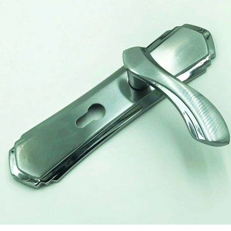 【木门锁】静音灰拉丝木门锁FA928亮烙|门锁厂家|锁具批发