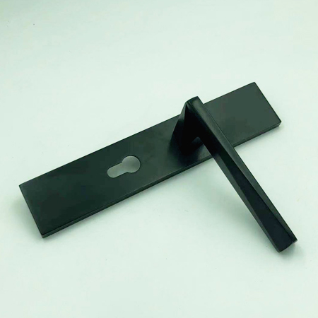 黑色电泳纯锌合金室内门锁|门锁厂家|木门锁